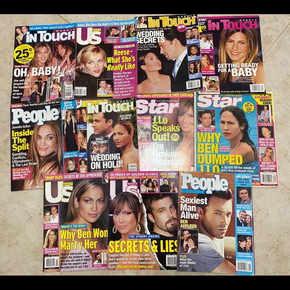 Jennifer Lopez and Ben Affleck Magazine Collection